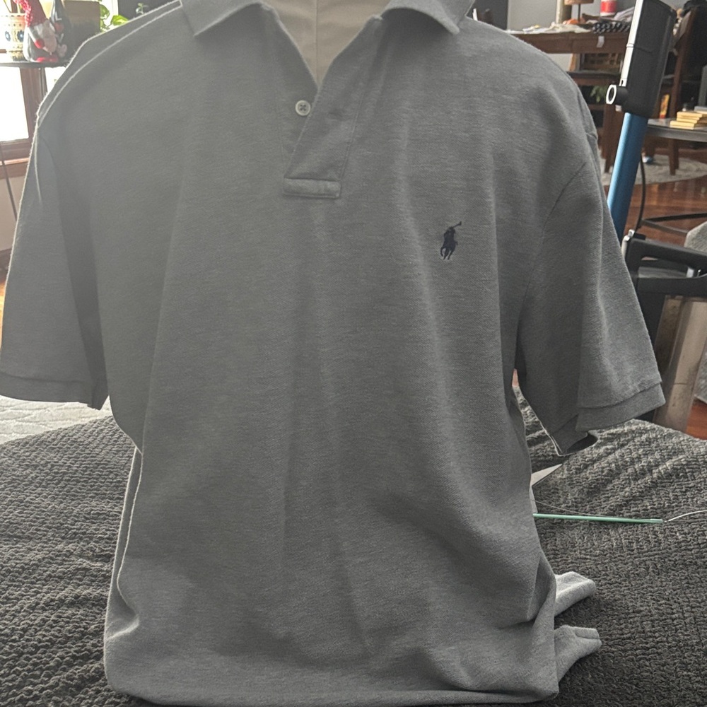 Polo by Ralph Lauren Men's Charcoal Polo Shirt